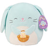 Squishmallows Original 10-Inch Buttons The Blue Easter Bunny - Official Jazwares Plush - Collectible Soft Squishy Stuffed Animal Toy - Add To Your Squad - Gift For Kids, Girls & Boys