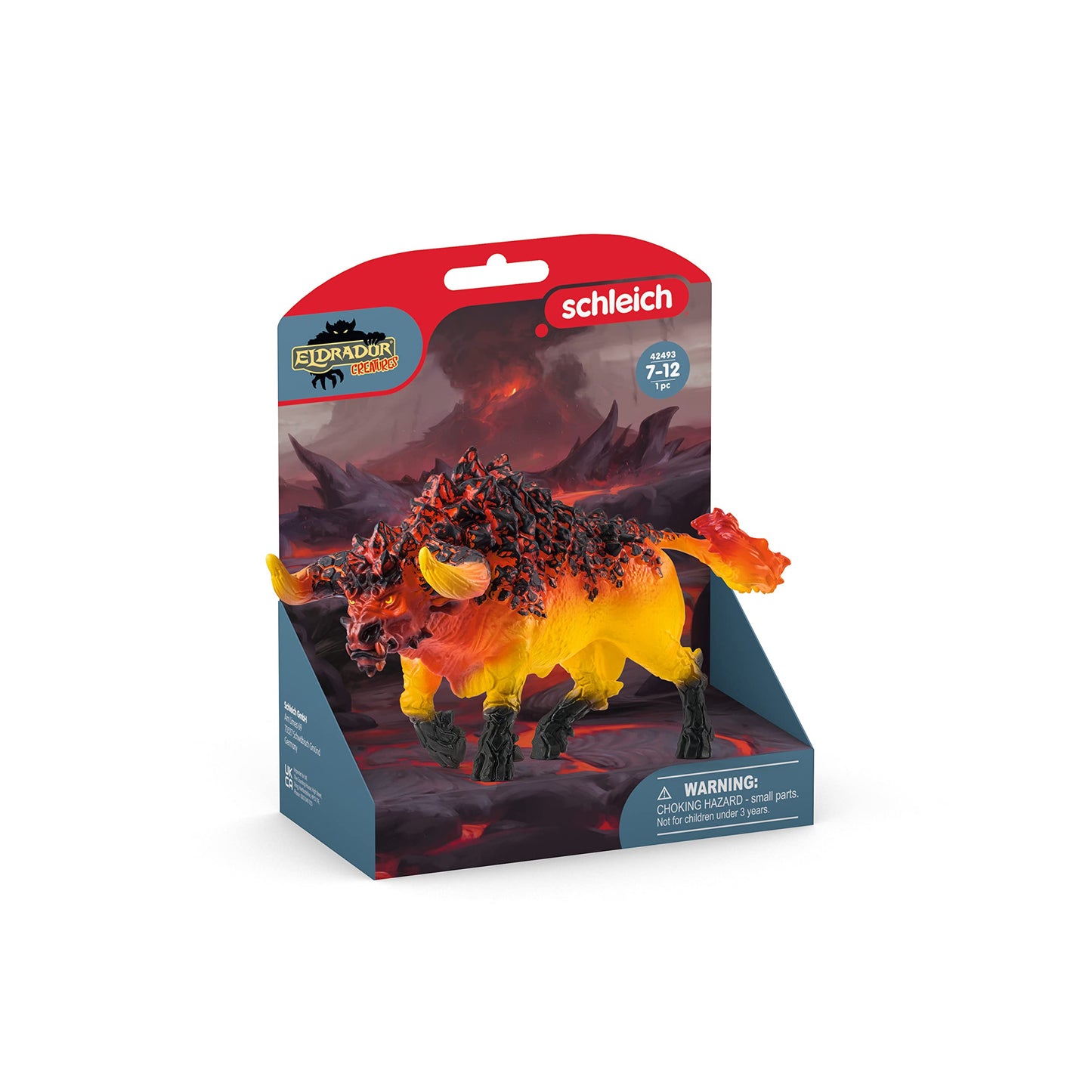 Schleich Eldrador Creatures Mythical Creatures Toys For Kids, Lava Monster Action Figure, Fire Bull, Ages 7+