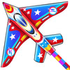 Xida Airplane Kite For Adults, Easy To Fly Fighter Kites For Kids Ages 4-8, Beginner Kite For Boys And Girls, Kite Handle And Li