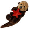 Aurora Mini Flopsie Sea Otter Plush Toy, 8" Ocean Blue, Model 16620, Soft Plush Material