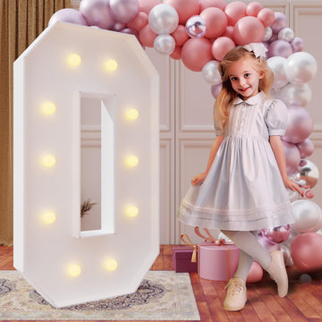 Imprsv 4Ft Marquee Numbers,Diy Light Up Numbers For 30Th 40Th 50Th Birthday Decorations, Party Decorations,Anniversary Party Dec