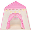 Joyin Pink Princess Tent For Girls With Led Star Lights-Indoor & Outdoor Large Playhouse Kids Castle Play Tent For Children Indoor And Outdoor Games