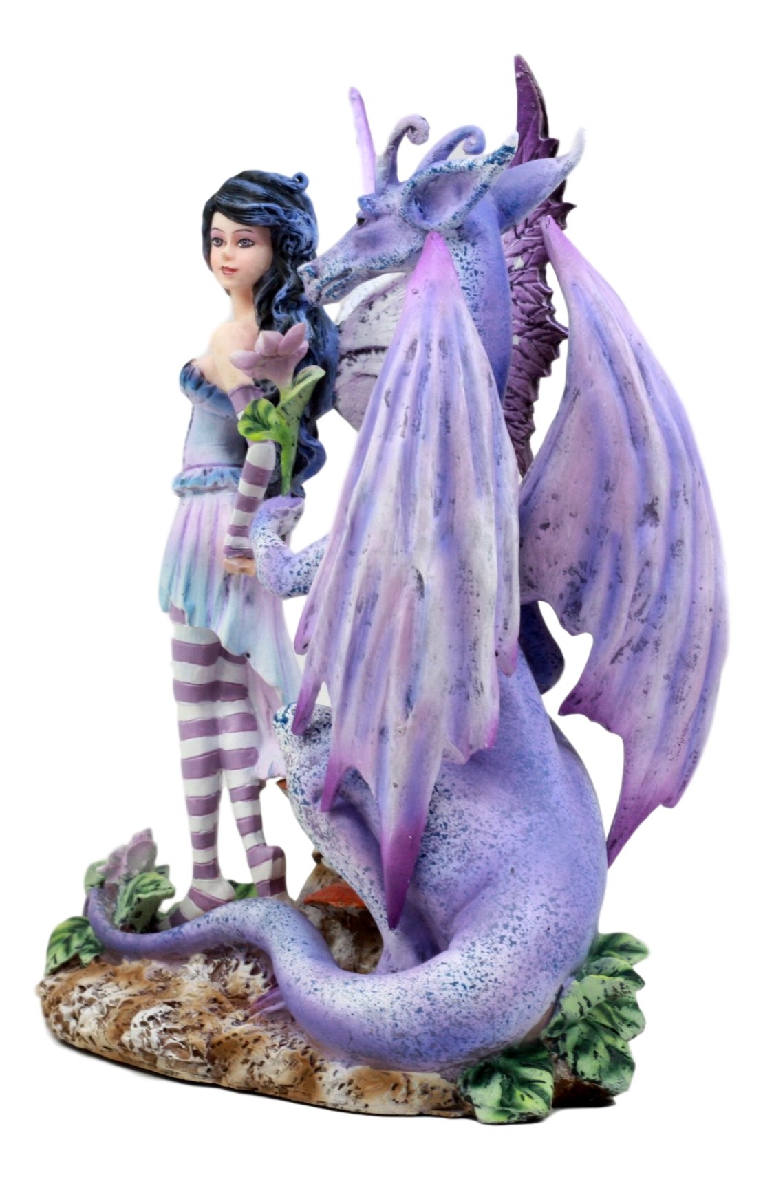 Ebros Gift Amy Brown Romantic Twilight Dragon Courting Fairy Figurine Dragons Are Romantic Statue Fantasy Collectible 8' H