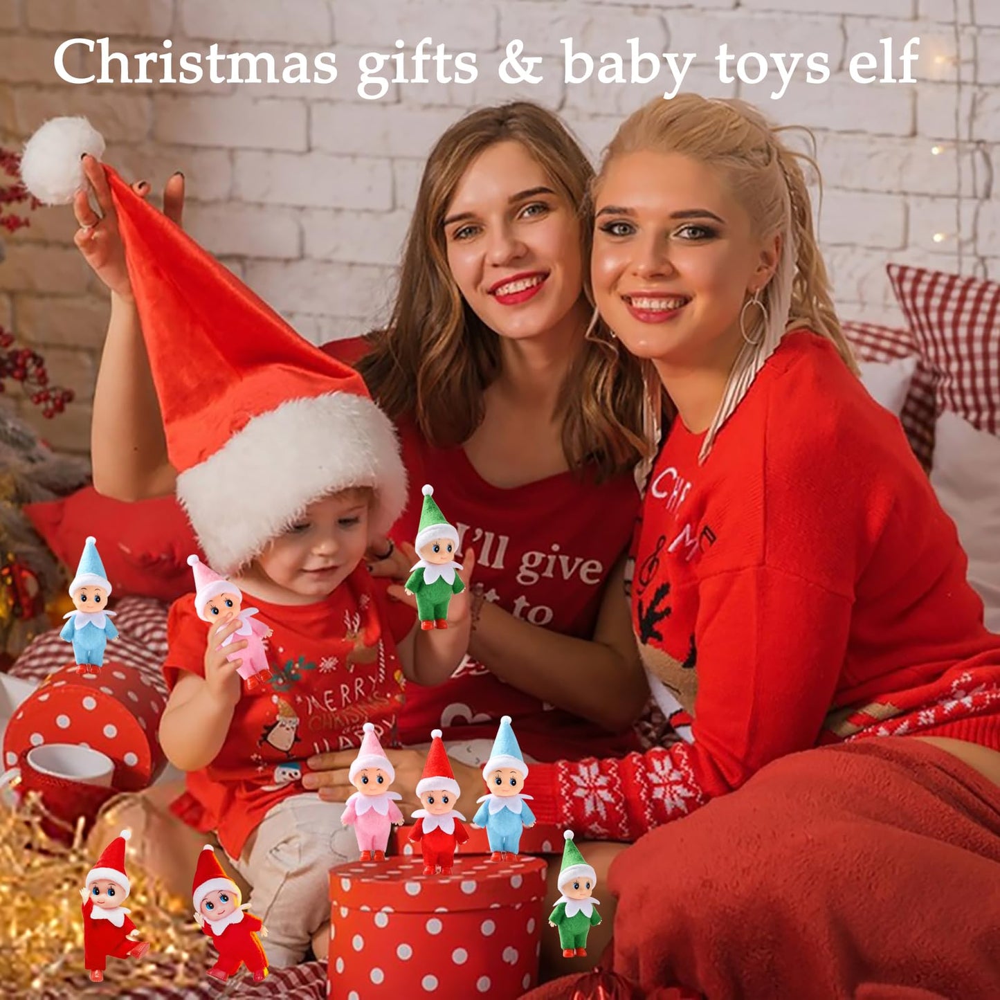 Christmas Elf Baby Dolls Tiny Elf Miniature Christmas Decorations Stocking Stuffers Elf Toys Christmas Holiday New Year Newborn
