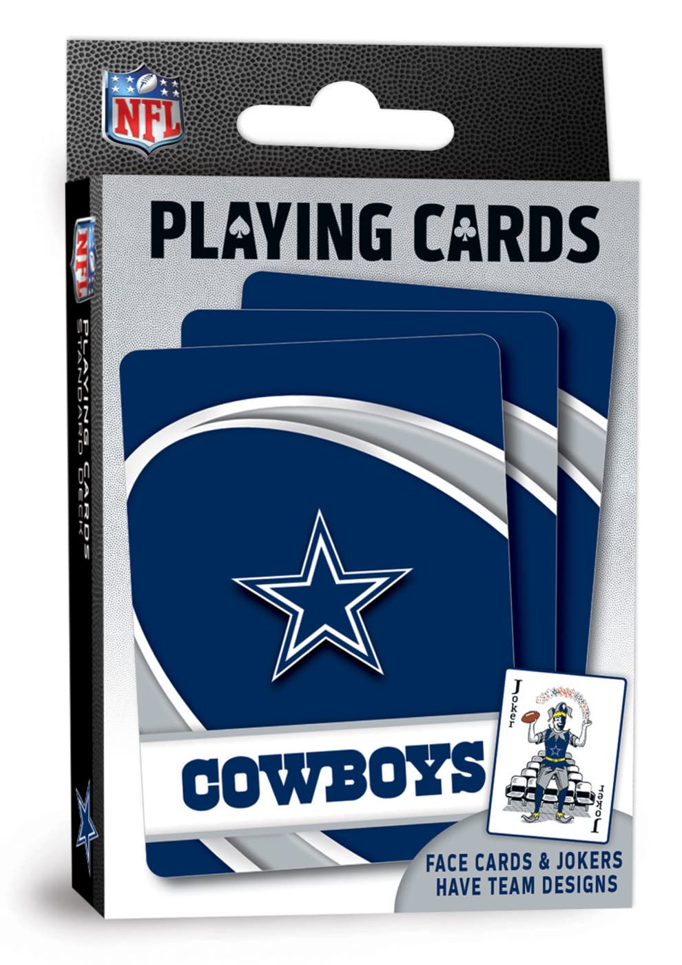 Masterpieces - Nfl Playing Cards, Officially Licensed Dallas Cowboys Football Deck, Family Games For Adults And Kids, Standard Index