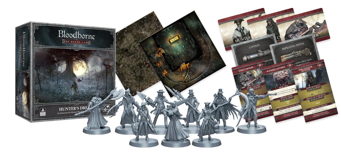 Cmon Bloodborne The Board Game Hunter'S Dream Expansion | Strategy Game | Horror Game | Cooperative Game For Adults And Teens |