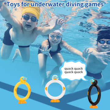 Ddzoou Pool Diving Toys Set - 3Pcs Fun Pool Games For Kids,Clown Ring Dive Toys For Boys And Girls,Ideal For Perfect Pool Time!