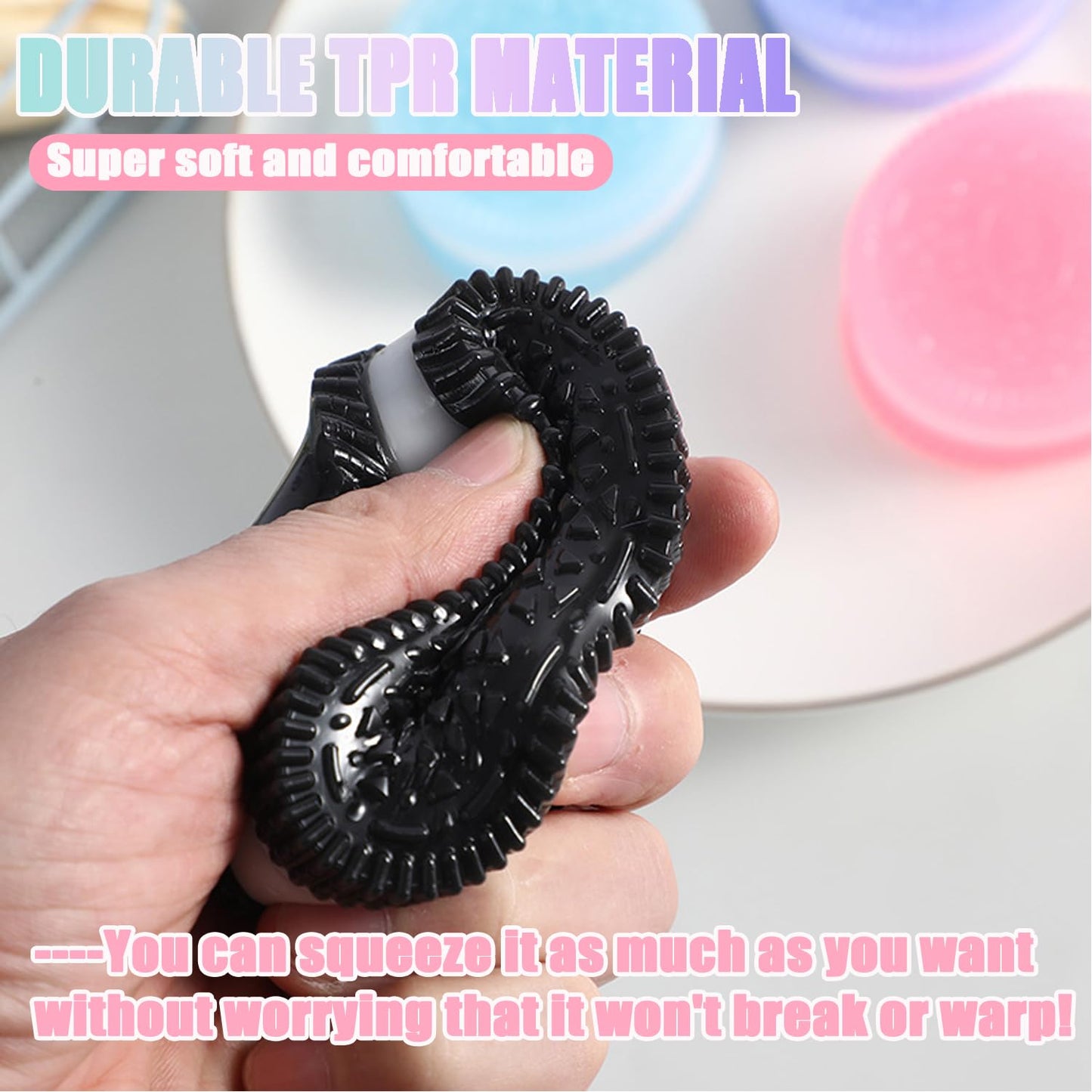 Handmade Silicone Stress Relief Squishy Toy,2025 New Stress Relief Toy,Ultra Soft Decompression Venting,Desk Therapy Gadget for