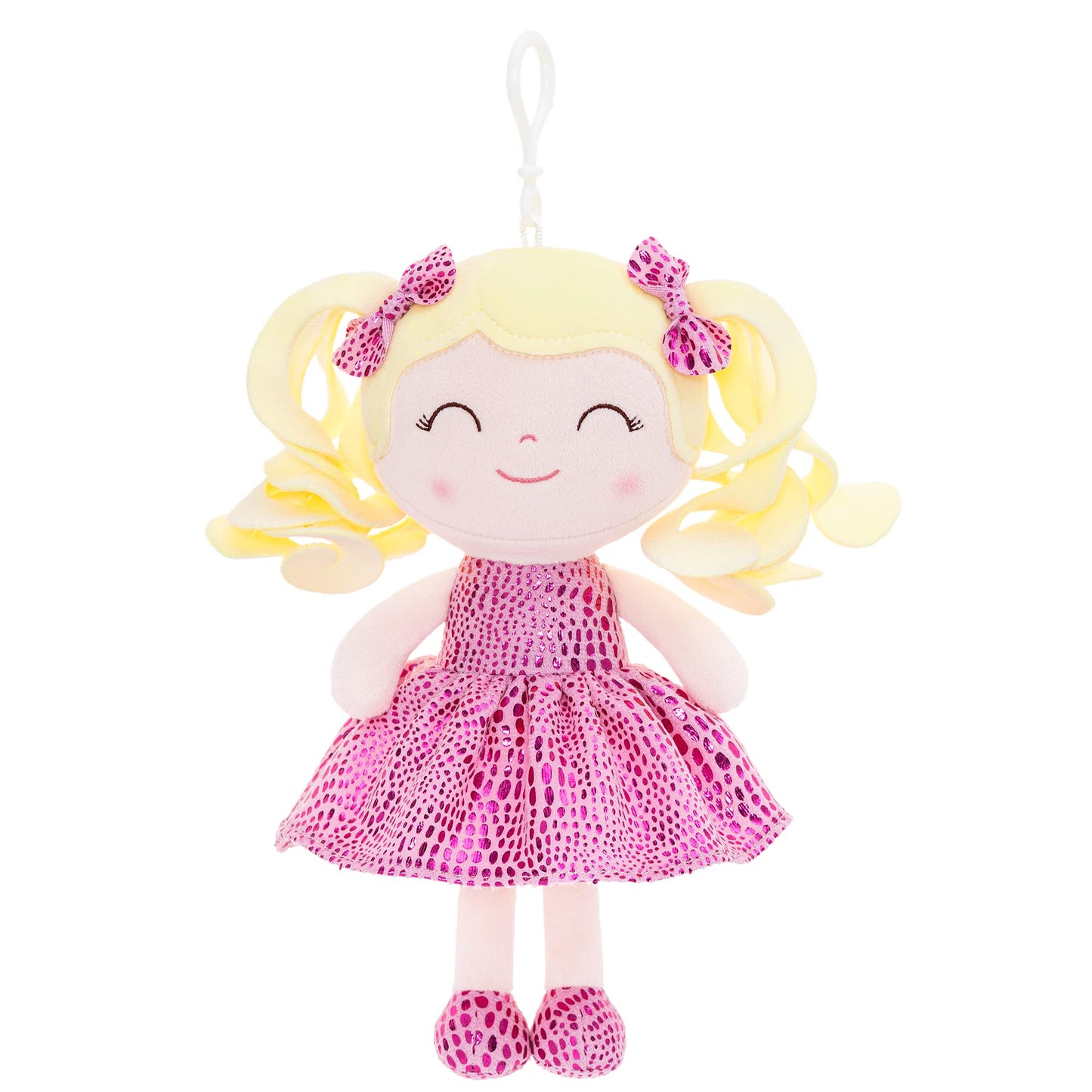 Gloveleya Baby Dolls Soft Snuggly First Baby Girl Gifts Plush Doll With Light Skin & Brown Giraffe Dress 12Inches Animal Series
