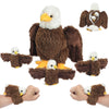 Xyhqyb Bald Eagle Stuffed Animal Plush, 14 Inch Mommy Eagle Plush With 3 Cute Babies Bald Eagles Slap Bracelet Plushies Eagles S