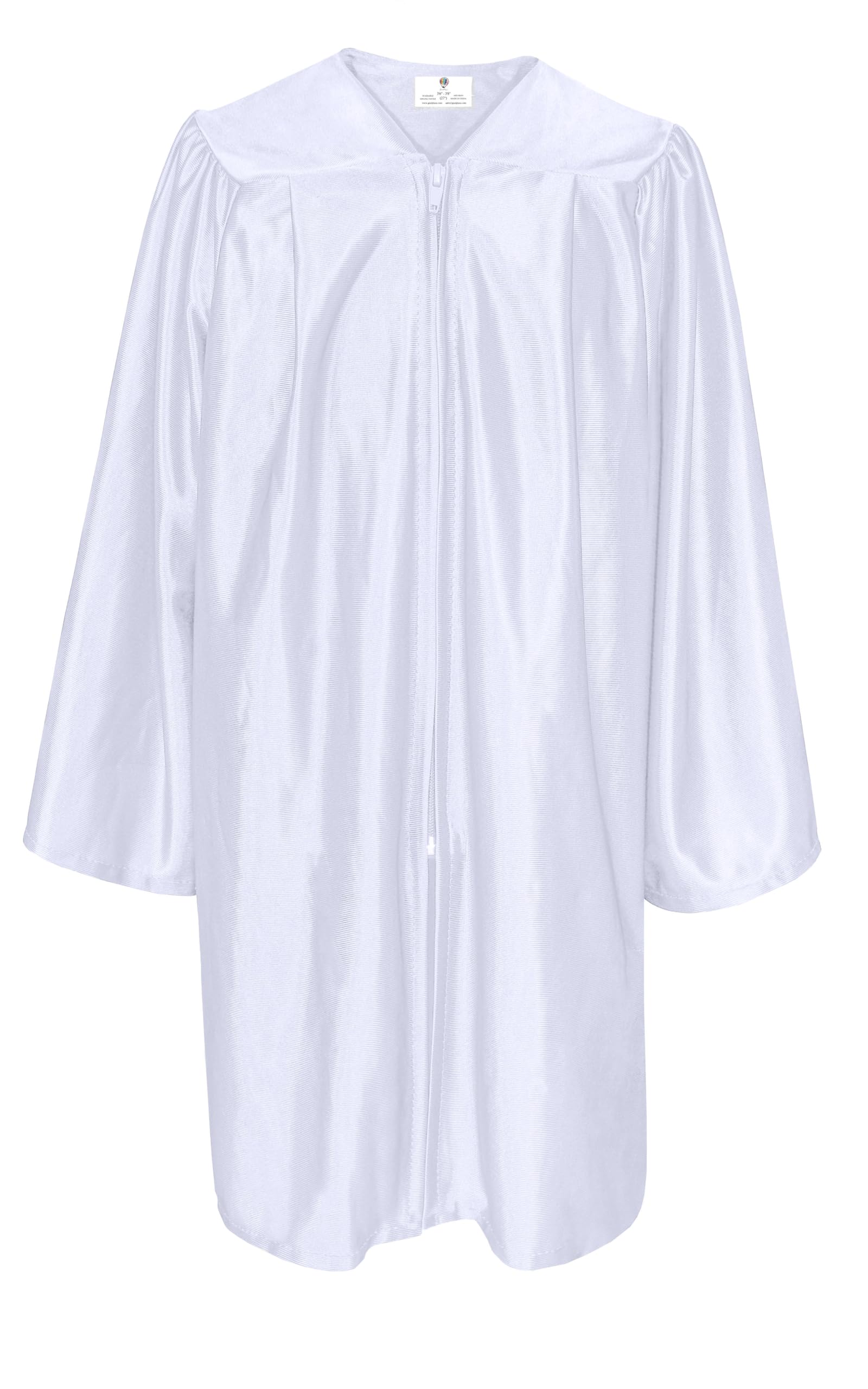GradPlaza Shiny Choir Robe Kindergarten Preschool Graduation Gown Shiny Graduation Gown for Kids White Size 24 GradPlaza Shiny Choir Robe Kindergarten Preschool Graduation Gown Shiny Graduation Gown for Kids White Size 24