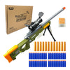 AGM MASTECH AWM Shell-tossing Blaster Set 40 Official Foam Darts 12 Shells 2 Magazines. Fun Playset for Boys Girl Kids and mature-themeds (Green)