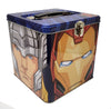 The Tin Box Marvel Avengers Stack Store And Carry Tin. Stackable Tin Box With Handle, Blue