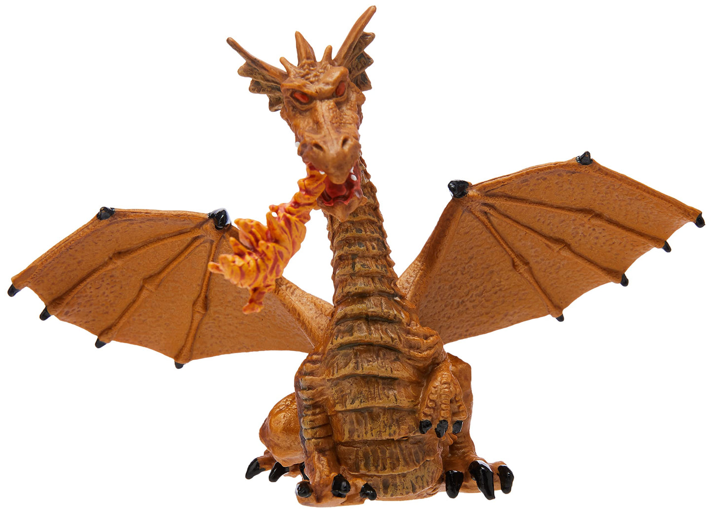 Papo -Hand-Painted - Figurine -The Enchanted World -Gold Dragon With Flame -39095 - Collectible - For Children - Suitable For Boys And Girls - From 3 Years Old