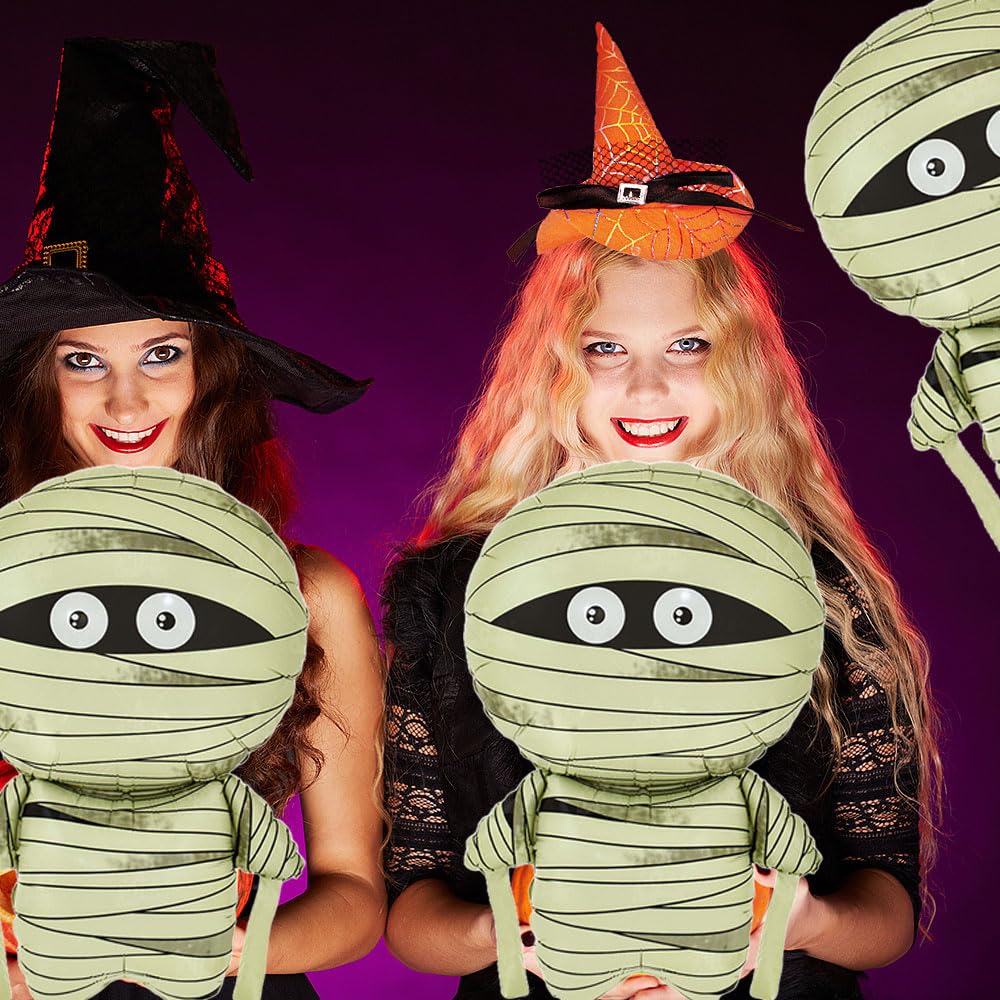 Hadckja Mummy Balloon Halloween Balloons Mummy Foil Balloons For Halloween-Themed Party Supplies Decorations Halloween Party Dec