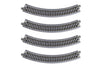 Kato USA Model Train Products Unitrack, 216mm (8 9/16'') Radius 45-Degree Curve Track (4-Piece)