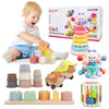 LUCKFUTURE Baby Toys 6 to 18 Months 8 in 1 Montessori Toy Set Educational Learning Toy for Toddlers Babies Sensory Toys Newborn Infant Gifts for Boys & Girls