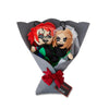 Ruz Valentine'S Day Plush Bouquet With Chucky & Tiffany Characters