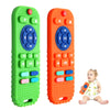 Hooku 2 Pack Silicone Teethers For Babies 0-6 Months, Teething Toys For Babies 6-12 Months, Baby Remote Control Toy, Infant Toys