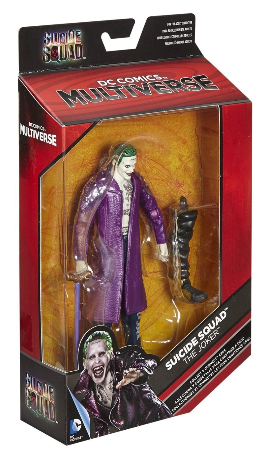 Mattel DC Super Friend Multiverse Joker Figure, 6" Plastic, Purple, Model DNV38
