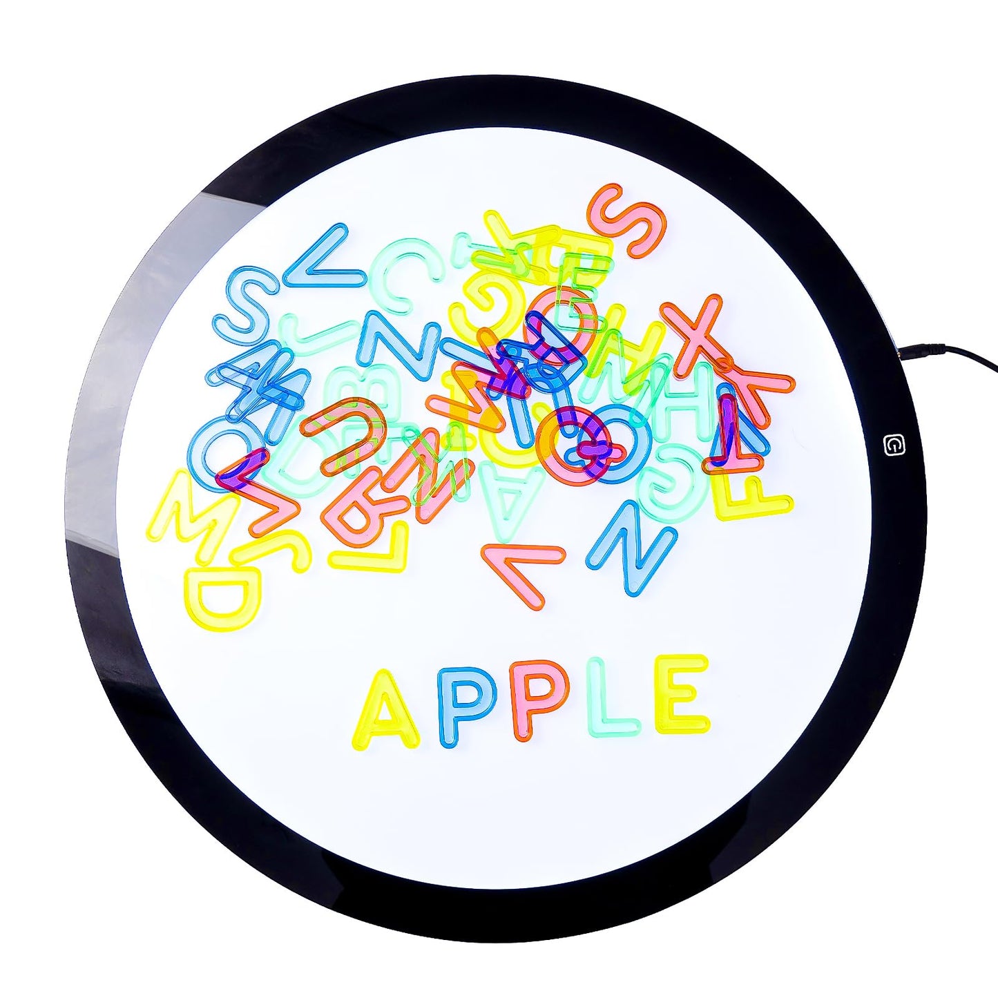 Odoorgames 52 Pcs Translucent Capital Letters - Light Table Toys, Manipulatives And Accessories For Enhanced Learning & Fun