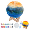 Hapmars Paint Your Own Moon Lamp Kit, Diy 3D Night Light, With Stand, Paints & Brushes, Arts Crafts For Children To Paint, Kids