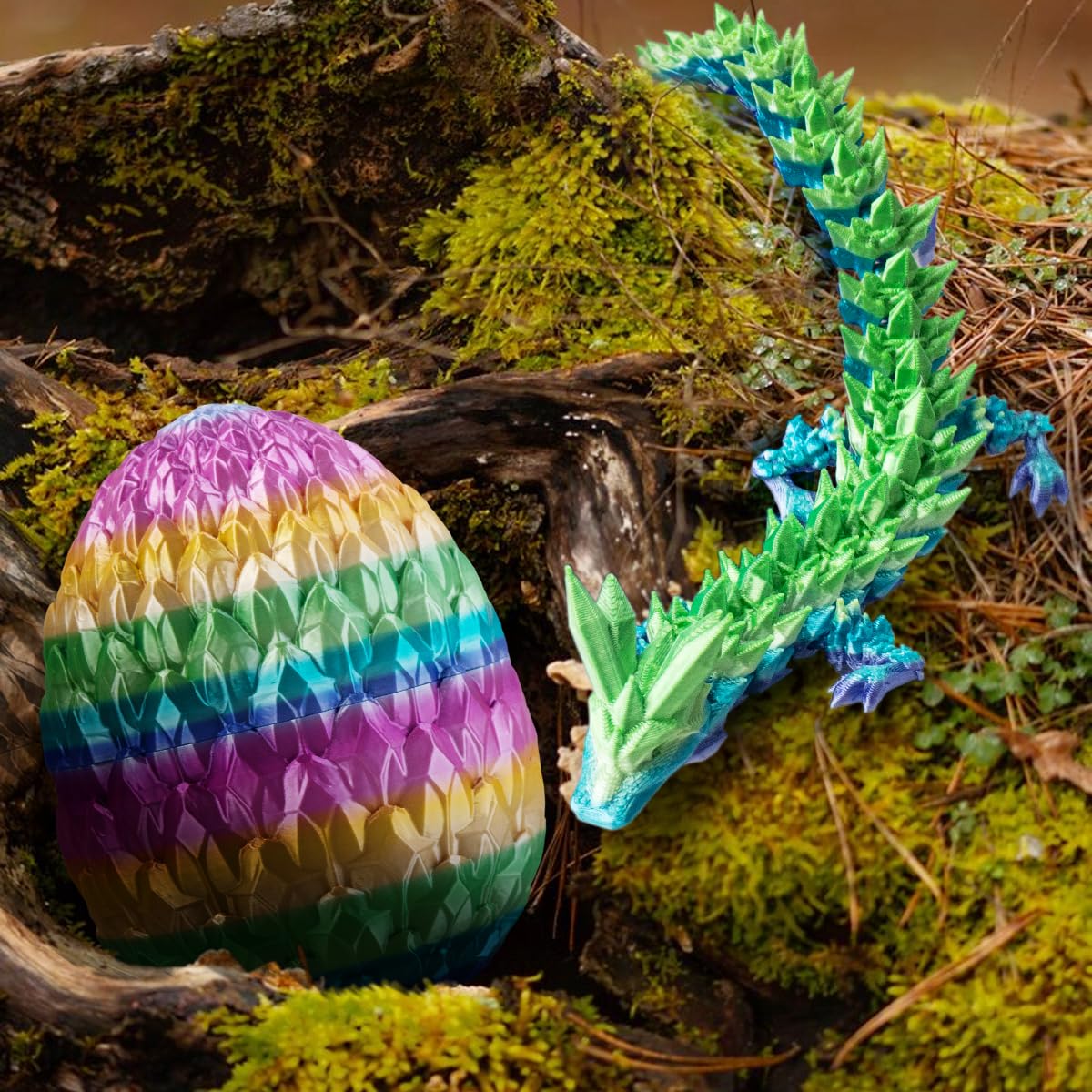 3D Printed Dragon Egg,Fidget Toy For Birthday, Executive Desk Toys For Adults And Kids (Multicolour)