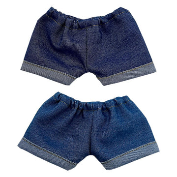 Niannyyhouse 10Cm 15Cm 20Cm Plush Doll Clothes Solid Pants Flip Over Jeans Soft Stuffed Plush Toy Dress Up Accessories (B2, 20Cm