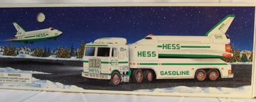 Hess 1999 Truck and Space Shuttle Playset - Plastic Model with Satellite