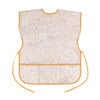 Bumkins Toddler Smock Bib - Reusable Waterproof Arts & Crafts Apron, Soft Polyester, Boho Beige, Ages 3-7, Model UA-132