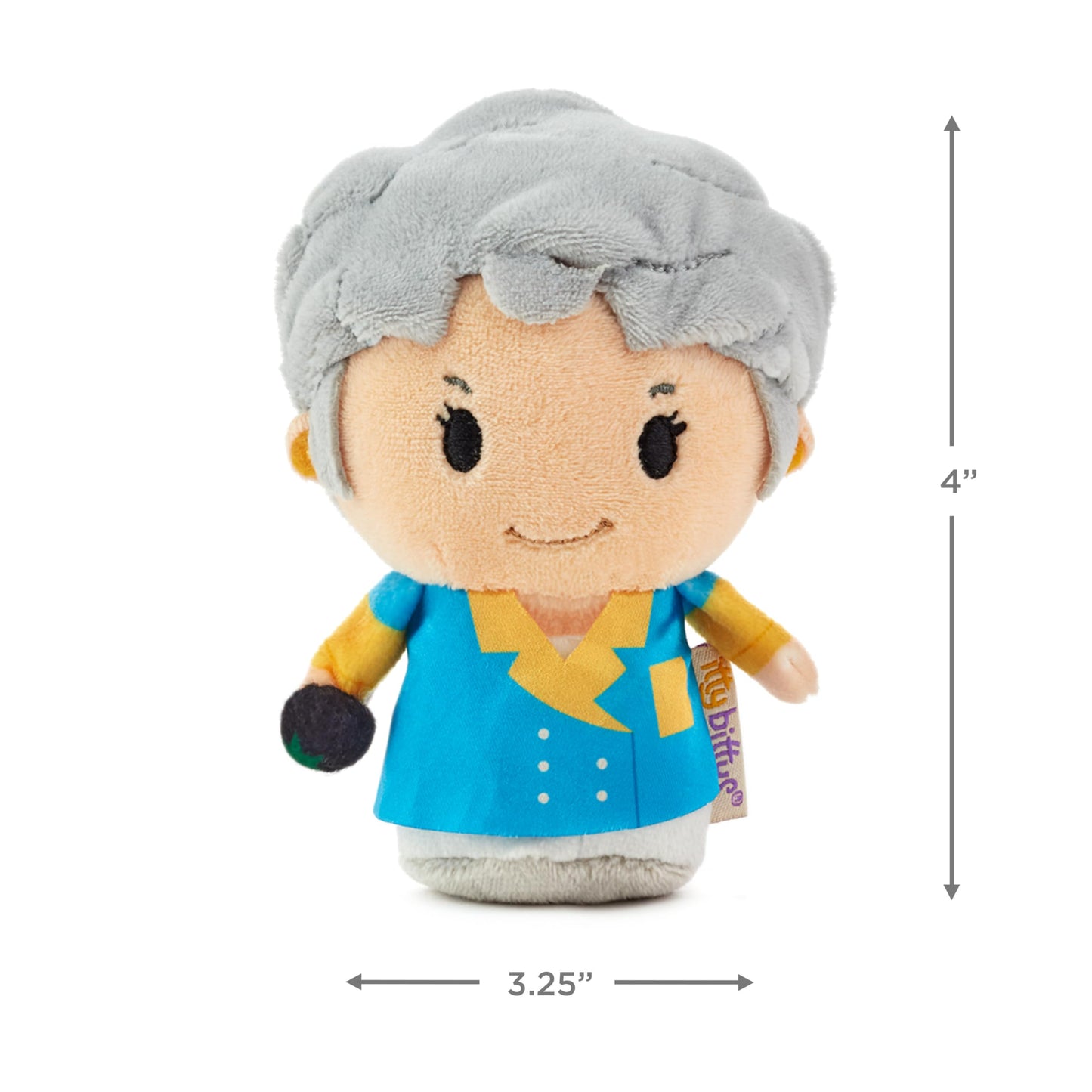 Hallmark Itty Bitty The Golden Girls Plush Toys (Bowling Team) Set Of 4, 4'' Mini Stuffed Animals, Golden Girls Gifts For Women