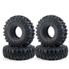 RC-Hub 4pcs 2.2'' Rubber Tires Beadlock Wheel Tires OD with Foam 137mm for 1/10 Axial Wraith 90048 RR10 RC Crawler Car