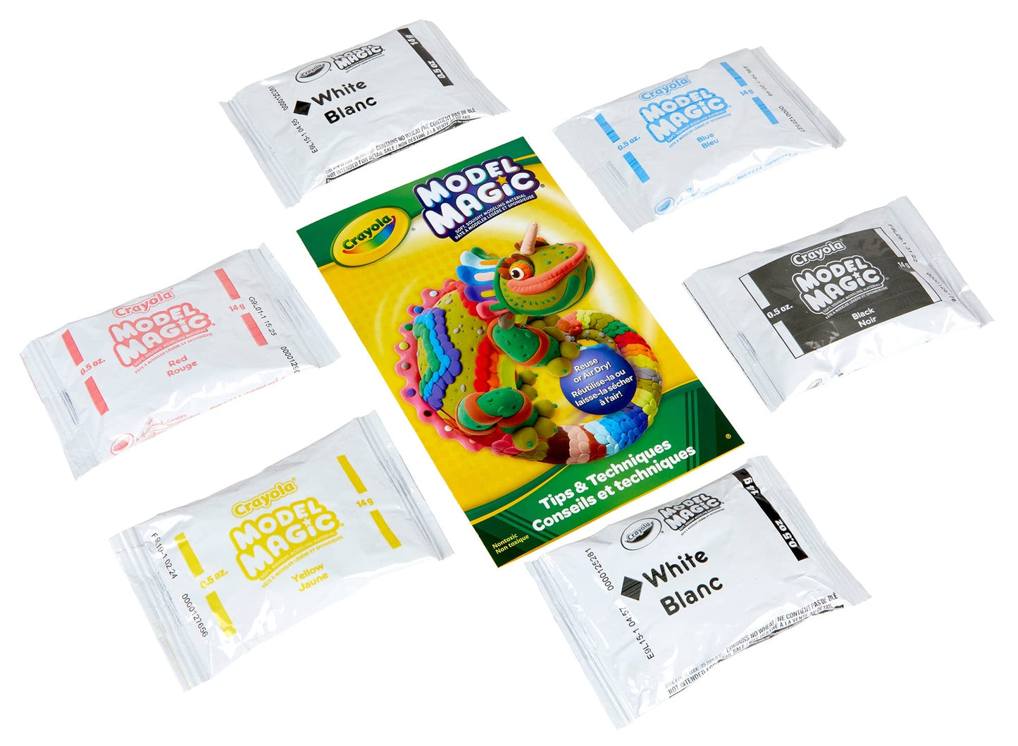 Crayola Model Magic, Modeling Material, .5 Ounces 6/Pkg-Primary