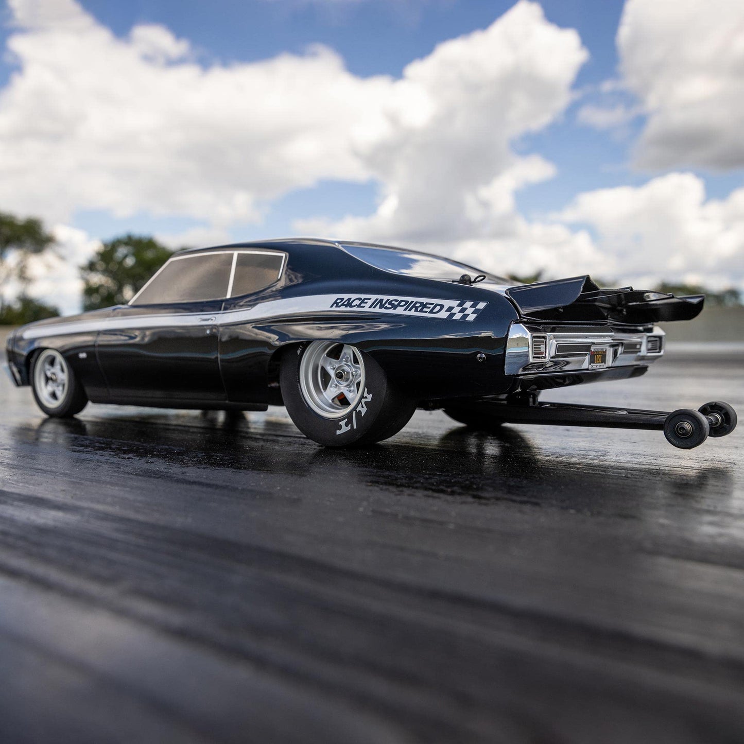 Losi RC Car 1/16 1970 Chevelle 2 Wheel Drive Mini No Prep Drag Car RTR Includes Everything Needed no Other purchases Required Bl