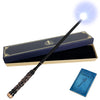 Champwe Light Up Magic Wizard Wand Rechargeable Illuminating Toy For Kids Witch Collection Cosplay Accessories With Spellbook And Gift Box (Foliage)