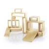 Guidecraft Jr. Hollow Blocks - Set of 16: S.T.E.M Learning & Educational Game for Children; Wooden Building Toy