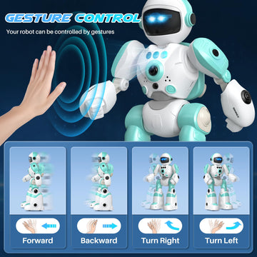 Simrex Kids Robot Toys, Remote Control Robot, Programmable Robot With Recorded Voice Music Dance Gesture Control, Gift For Toddler Boys And Girls