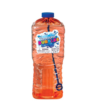 Amscan 80 oz Super Duper Bubbles - Clear Plastic Bubble Solution for Outdoor Fun, Parties & Events - Model 391026