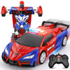 Febyhim Spider Remote Control Car for Boys 4-7, 2.4GHz RC Car 1:18 Scale, One-Button Transforming Toy with 360 Spins, LED Lights