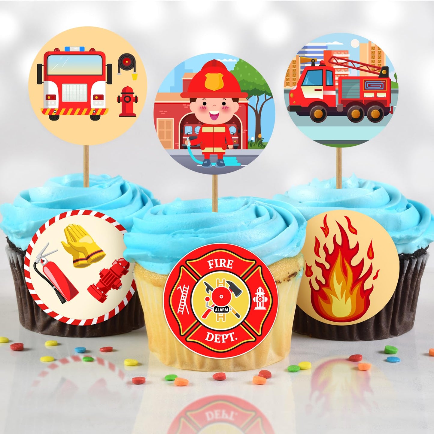 Geyee 1000 Pcs Police Stickers Firefighter Sticker For Kids Police Badge Sticker Fireman Firetruck Stickers Toy Name Tag Roll Se