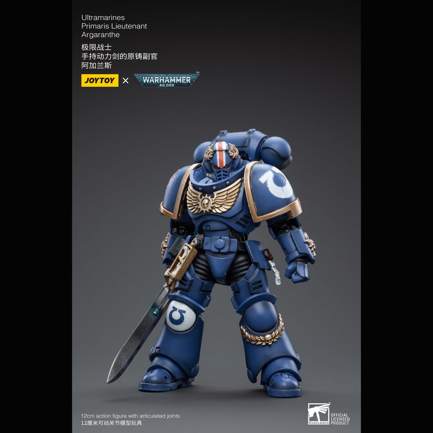 Beerise Joytoy 1/18 Action Figures - Warhammer 40,000 Ultramarines Primaris Lieutenant Argaranthe - 5,Classic Character,Collecti