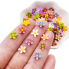 200Pcs Resin Daisy Flowers For Crafts Dollhouse Miniatures Resin Mini Things Tiny Daisy Flowers For Fairy Garden Dollhouse Micro
