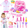 Kids Doctor Kit for Girls, Pink Doctors kit for Kids 22 Pieces Doctor Play Gift for Kids Medical Toys Set with Roleplay Doctor C