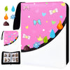 4 Pocket Trading Card Binder Double Sided Card Album Holder enhanced Zip Trading Card Binder with Stickers Collector Playing Card Folder