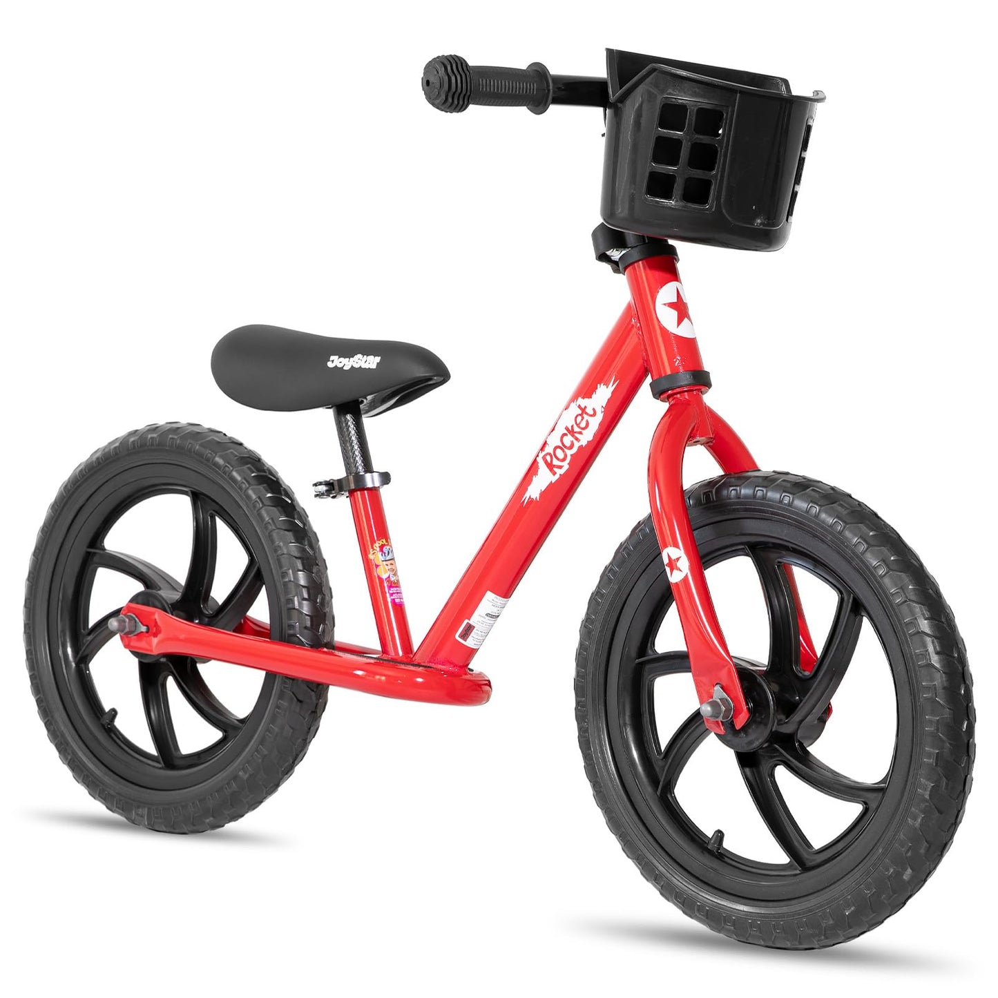 Joystar 14 Inch Balance Bike For Boys Girls 18Months-5 Years Old Push Bicycle Toddler Balance Bike 14' Gift Bike For Boys Girls Red
