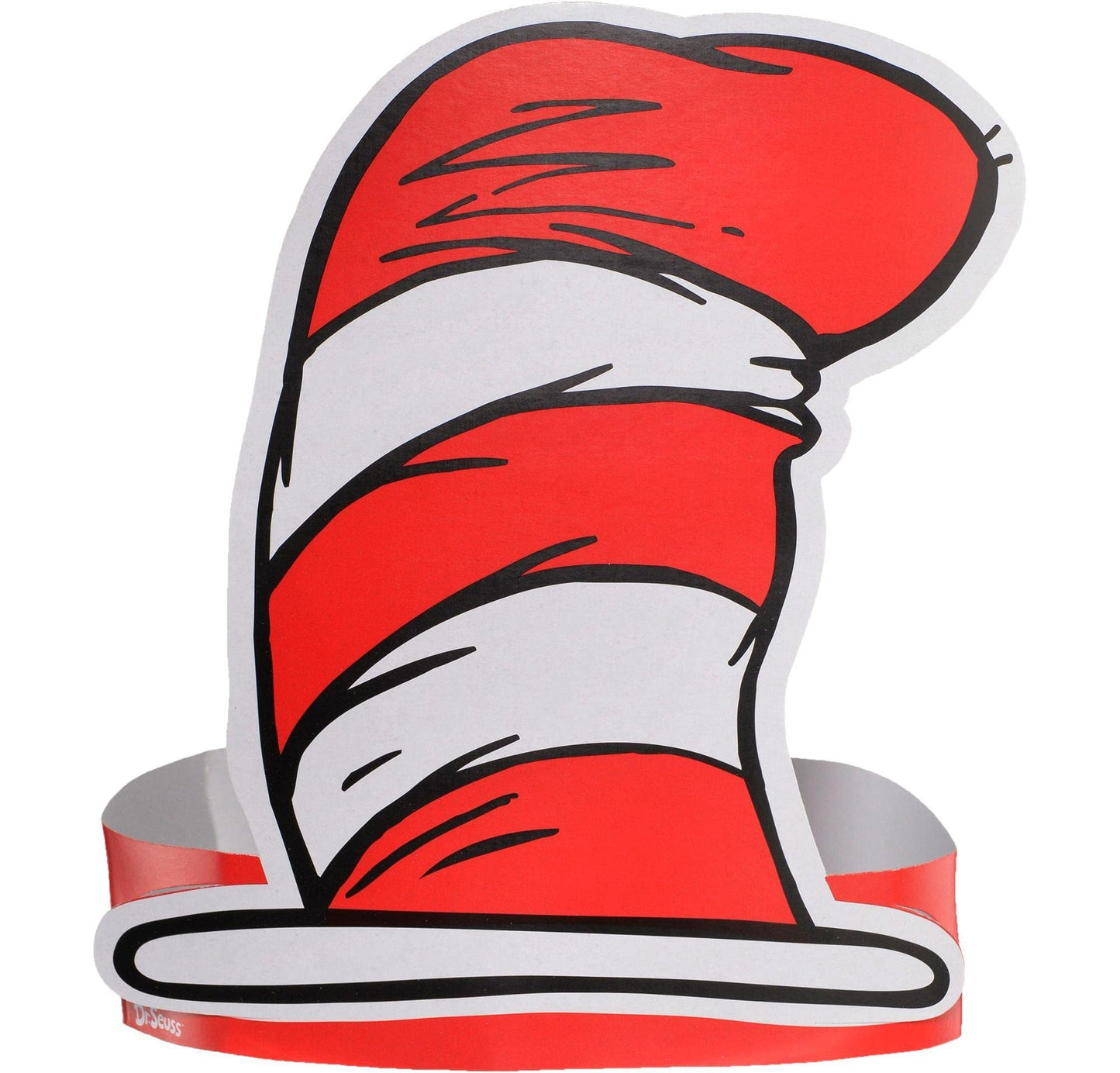 Amscan Dr. Seuss Cat In The Hat Paper Hats for Kids, 36 Count - Red & White Striped Party City Paper Hat for Boys & Girls - Birt