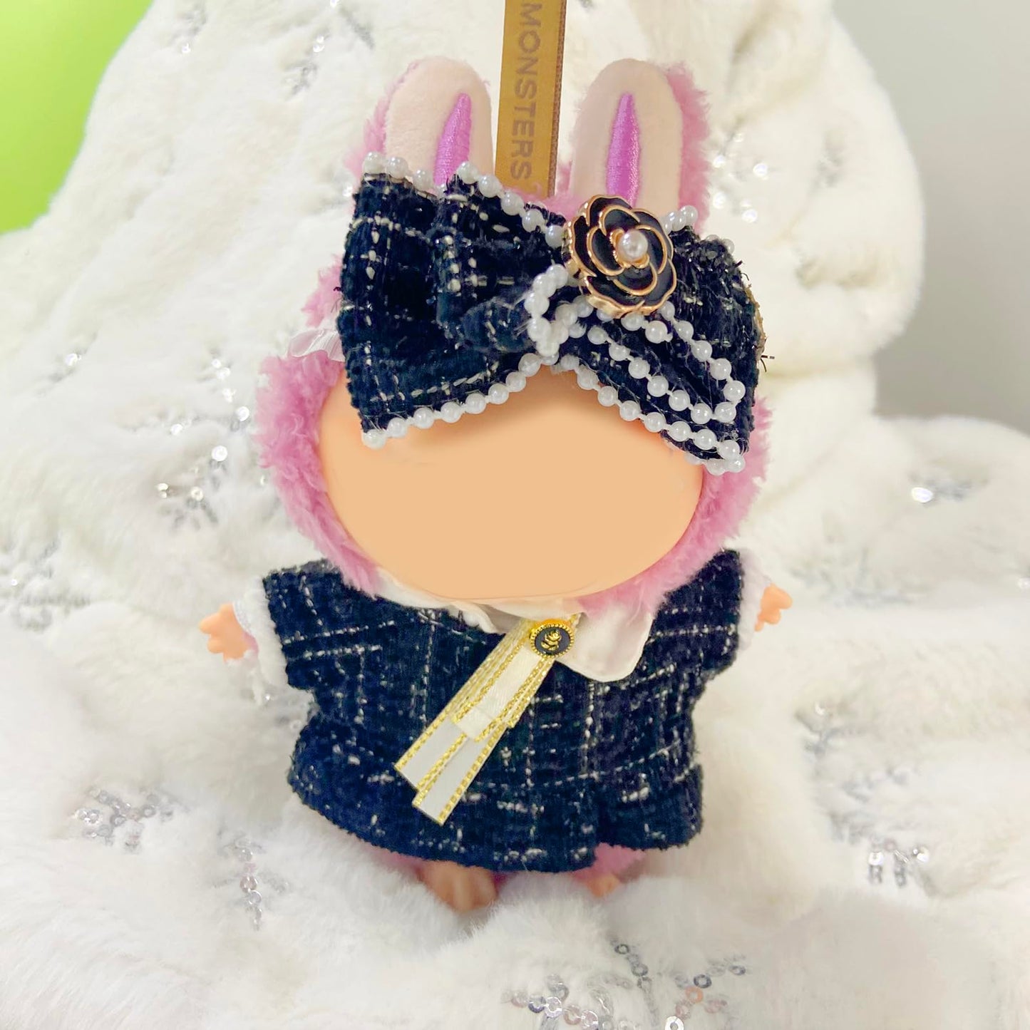 AYJK7 Doll Clothing Compatible with 6.7 Inch Labubu Doll (no Doll Included) 17cm Outfits Animal Chic Style Fashion