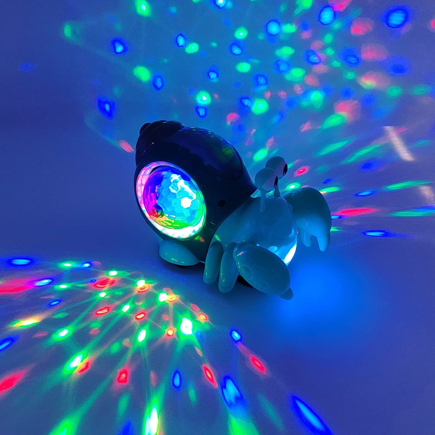 Tipmant Baby Toddler Electric Crab Cute Electronic Animal Vehicle Car Toy Crawl, Play Music, Luminous Light Kids Birthday (Green)