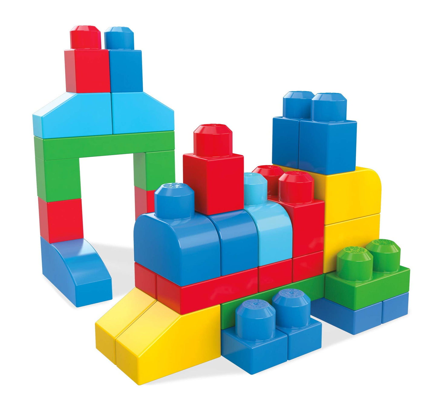 Fisher-Price Mega Bloks Let's Build It Set - Multi Color, Model FFG23, Made from Durable Acrylonitrile Butadiene Styrene