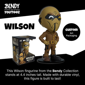 Youtooz Wilson 4.3 Vinyl Figure, Official Licensed Wilson Collectible from Bendy and The Dark Revival Videogame, by Youtooz Bend
